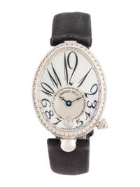 BREGUET, REF. 8918 18K WHITE GOLD AND DIAMOND 'REINE DE NAPLES' WATCH WITH BREGUET DEPLOYANT BUCKLE