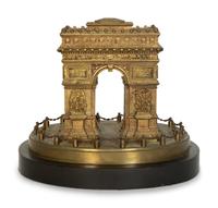 A Grand Tour Bronze Arc de Triomphe Model