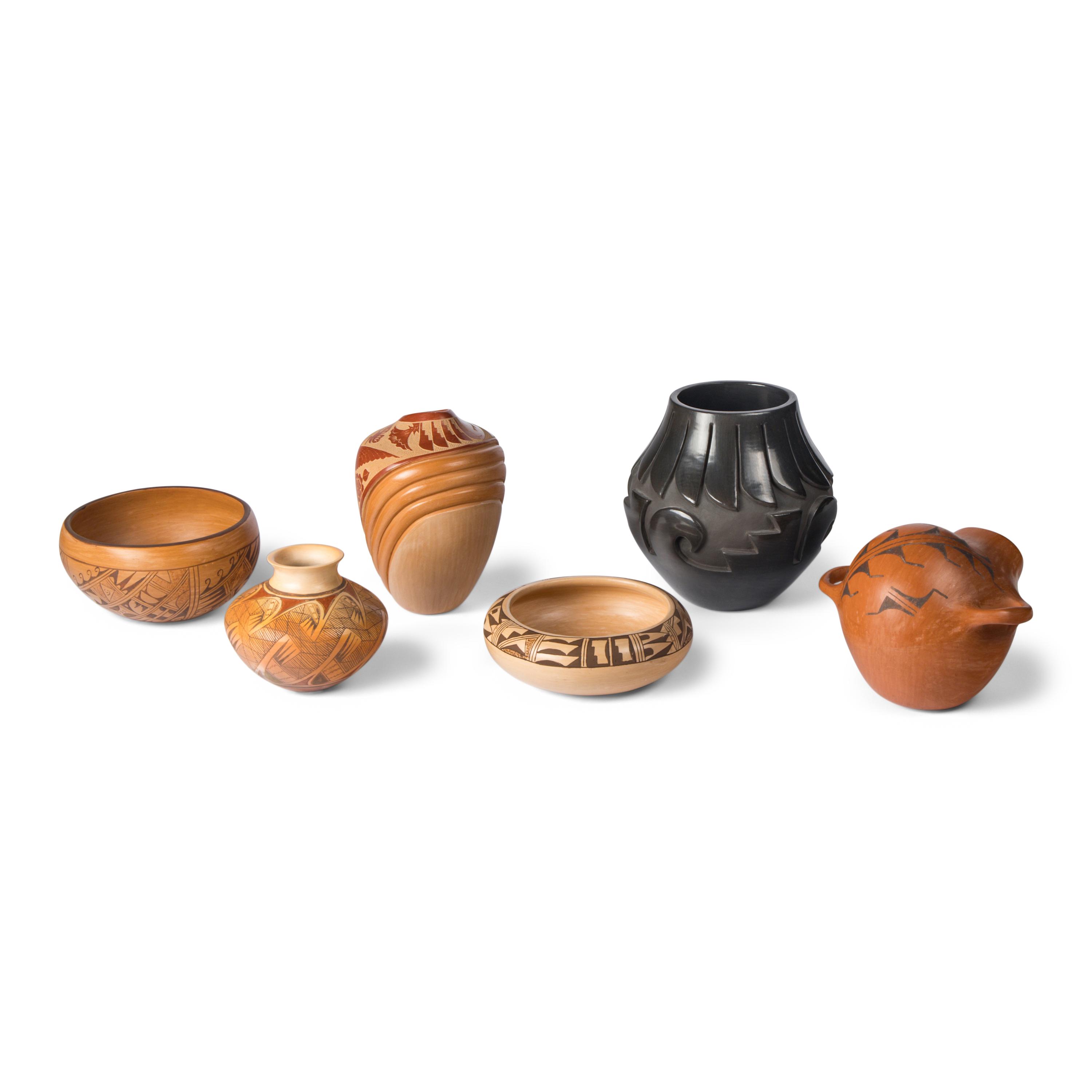 Group of Pueblo Pottery