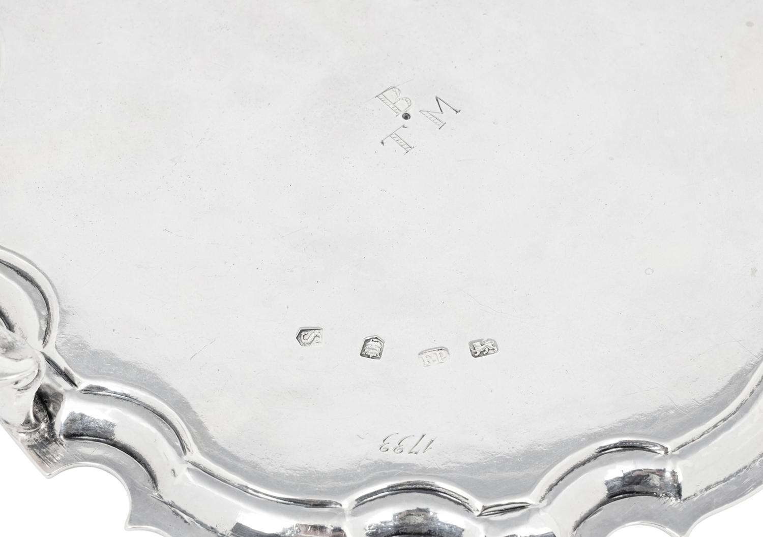 Two George II Silver Salvers