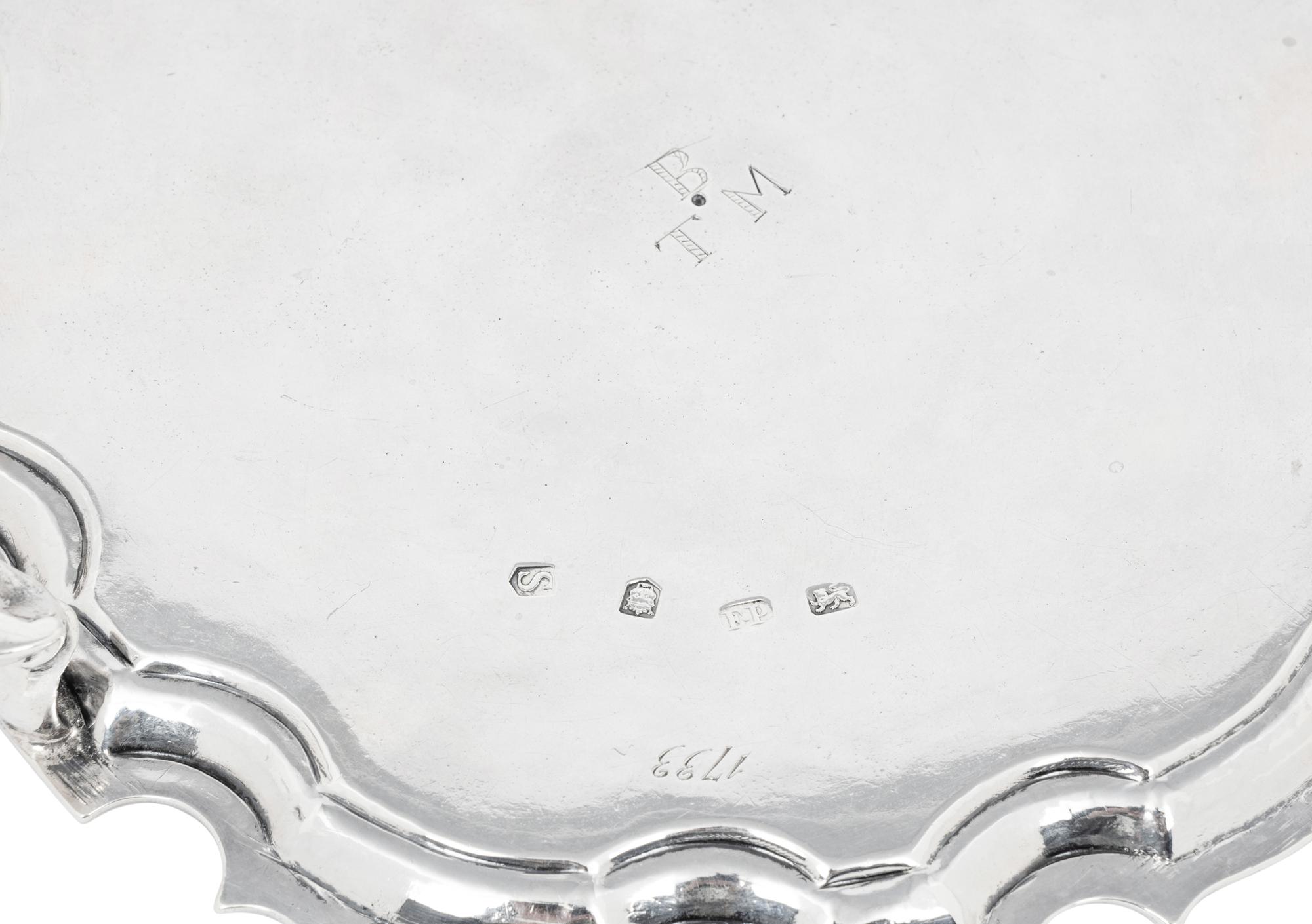 Two George II Silver Salvers