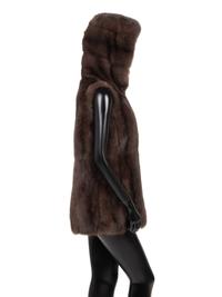 Mink Fur Hooded Vest, Attributed to J. Mendel