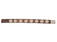 Southern Plains German Silver Concha Belt, with Rocker Engraved Decorations