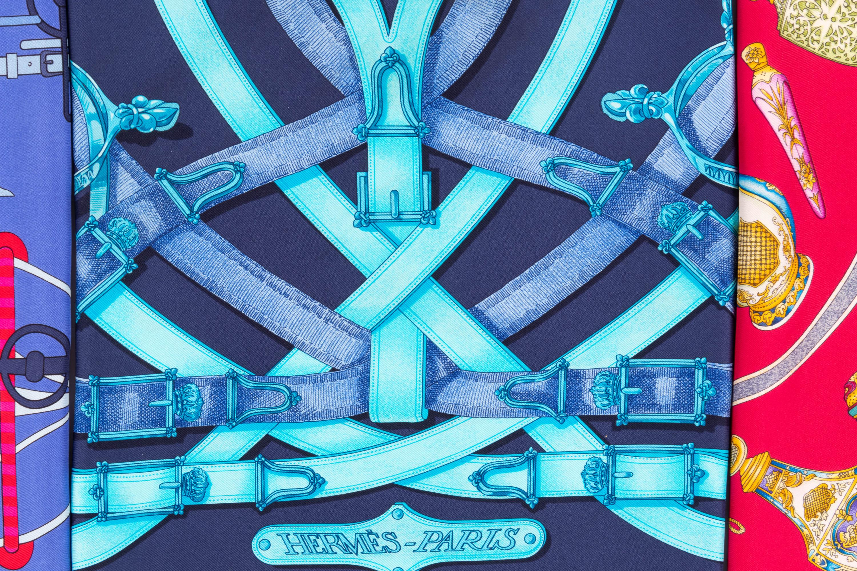 Three Hermès Scarves