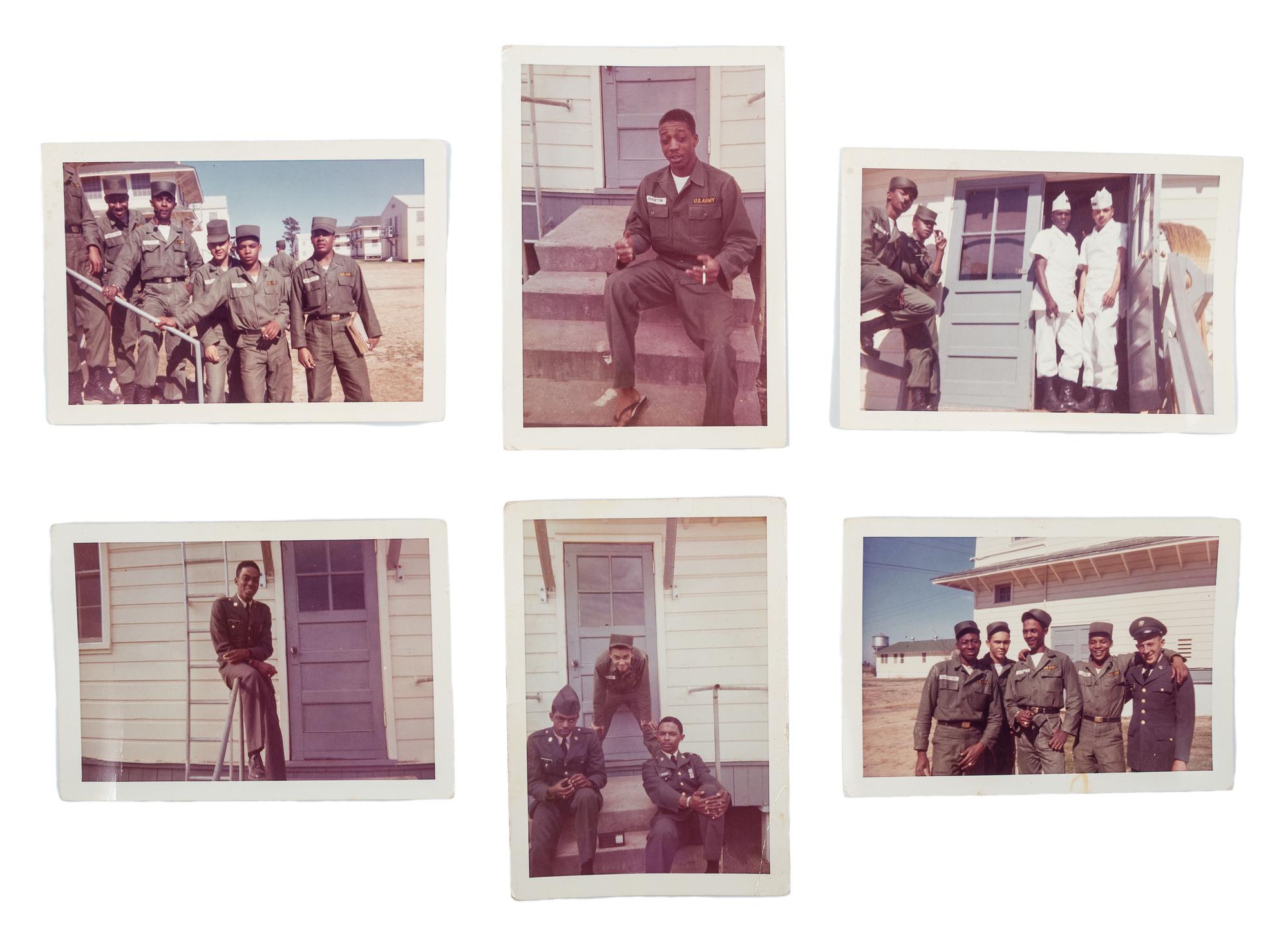 [VIETNAM]. A group of photographs and letter recommending promotion of African American Sergeant Howard L. Cooper.