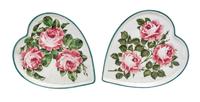 Two Wemyss Heart-Shaped Trays Width approximately 11 3/4 inches. — EARLY 20TH CENTURY