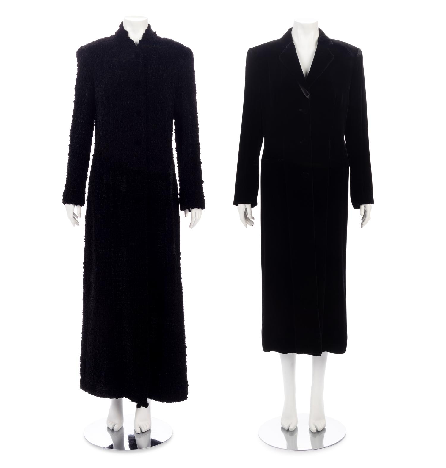 Five Designer Coats: Four Giorgio Armani, One Salvatore Ferragamo