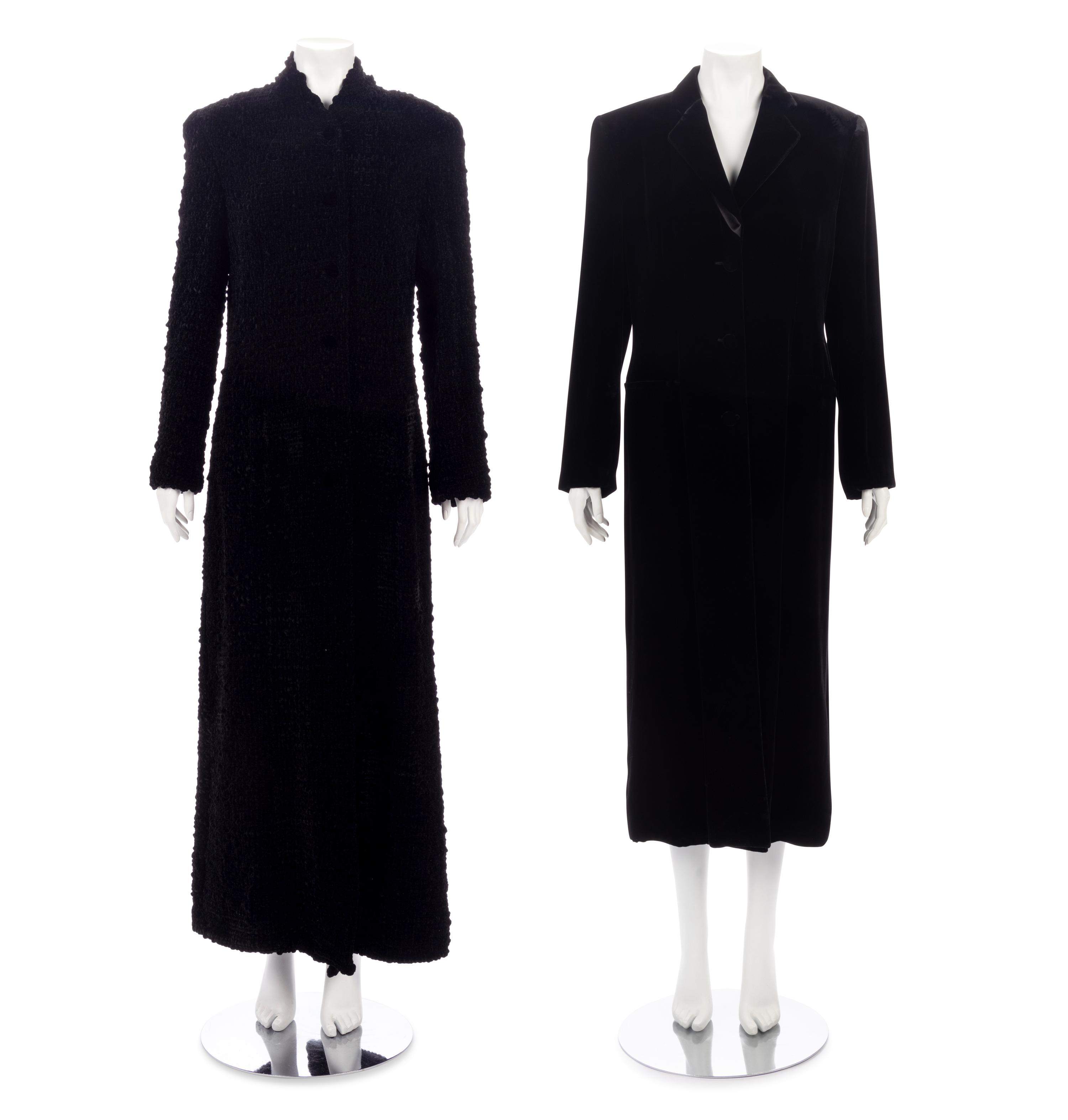 Five Designer Coats: Four Giorgio Armani, One Salvatore Ferragamo