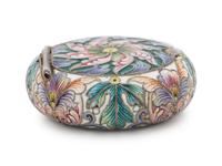A Russian Silver and Shaded Enamel Snuff Box