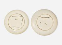 Two Wedgwood Queensware Chargers, UK, late 19th century