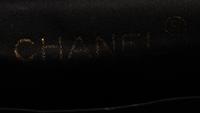 Chanel Black Silk Rounded Flap Bag