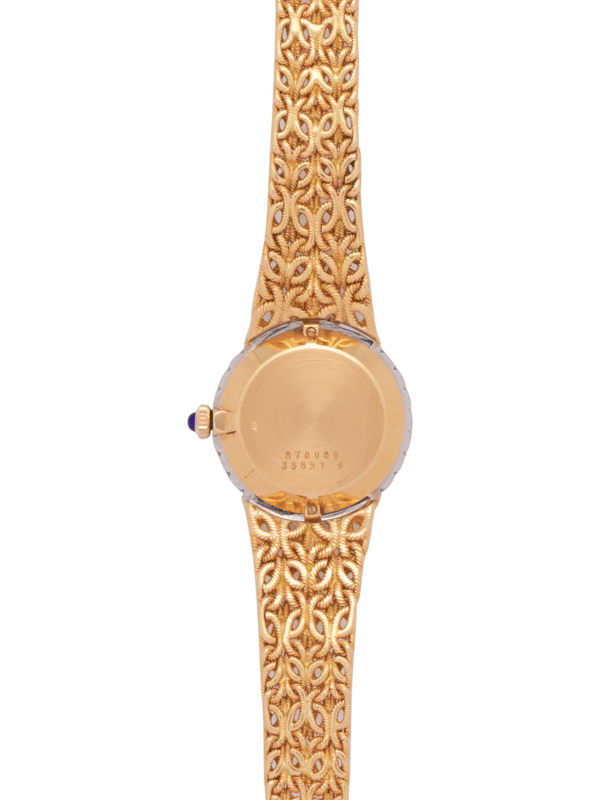 BAUME & MERCIER, 18K YELLOW GOLD AND DIAMOND WRISTWATCH