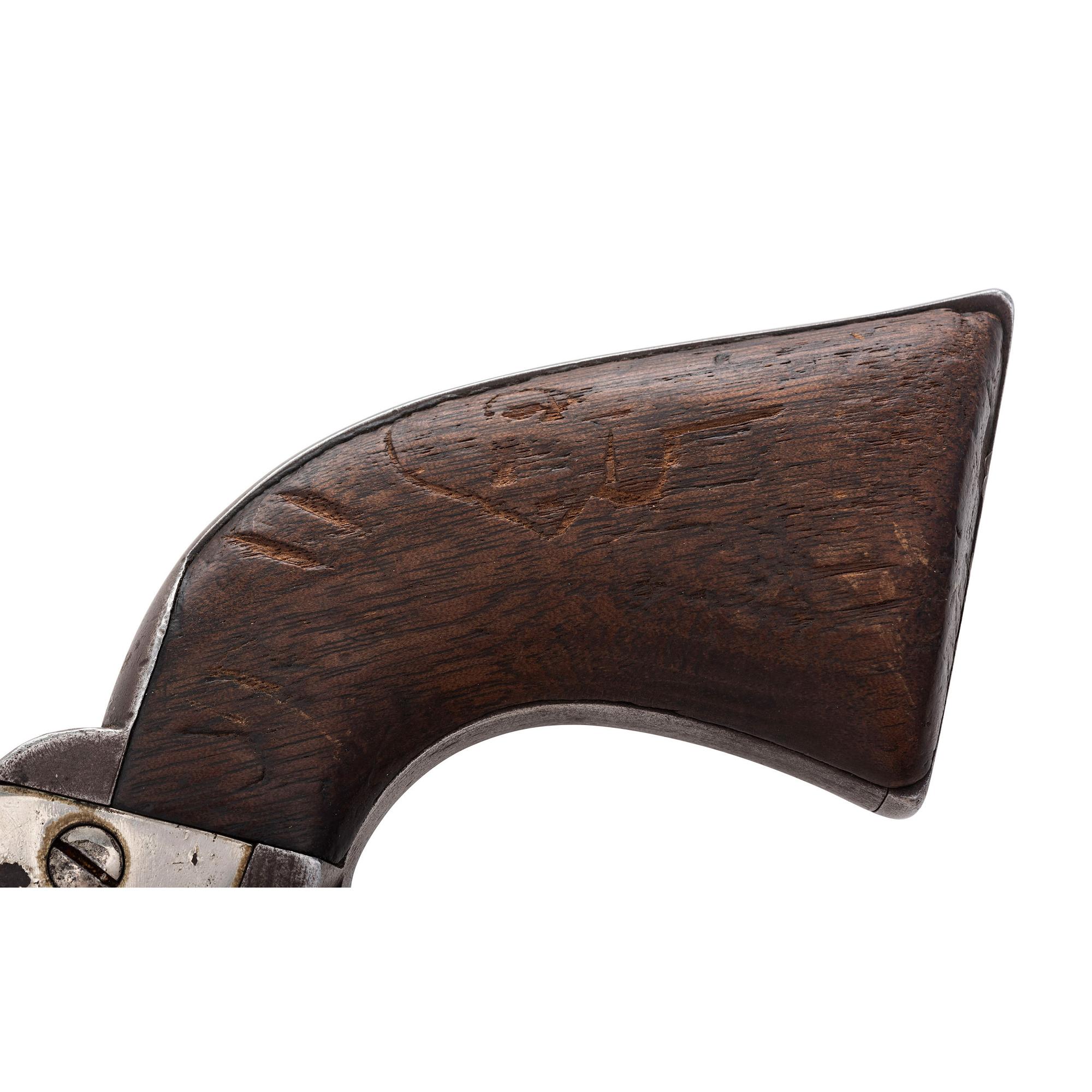 Mixed Numbers U.S. Marked "DFC" Inspected Colt Model 1873 Revolver Altered to Belly Gun