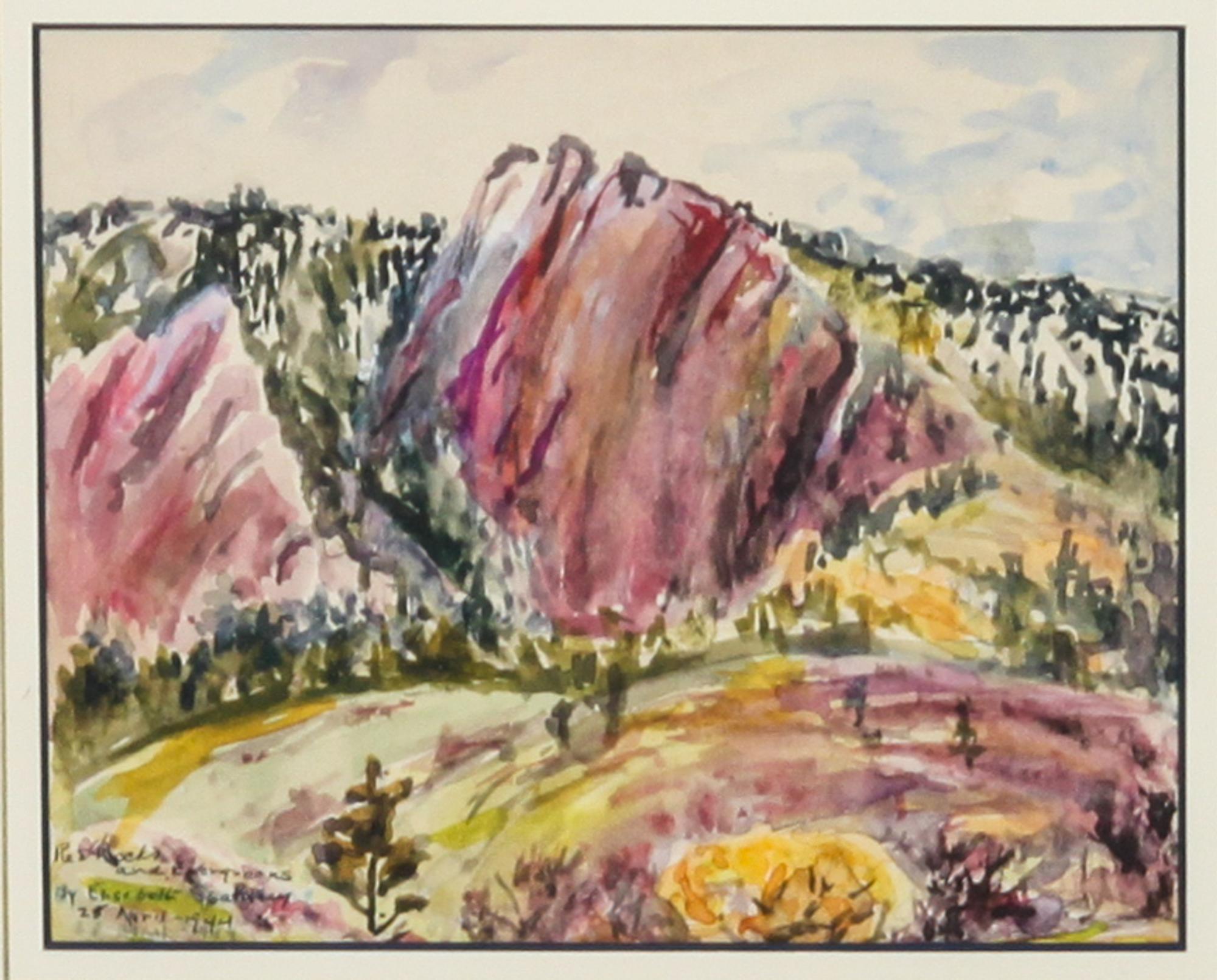 Elizabeth Spaulding, (American, 1869-1954), Cheesman Park, 1943 and Red Rocks, 1944