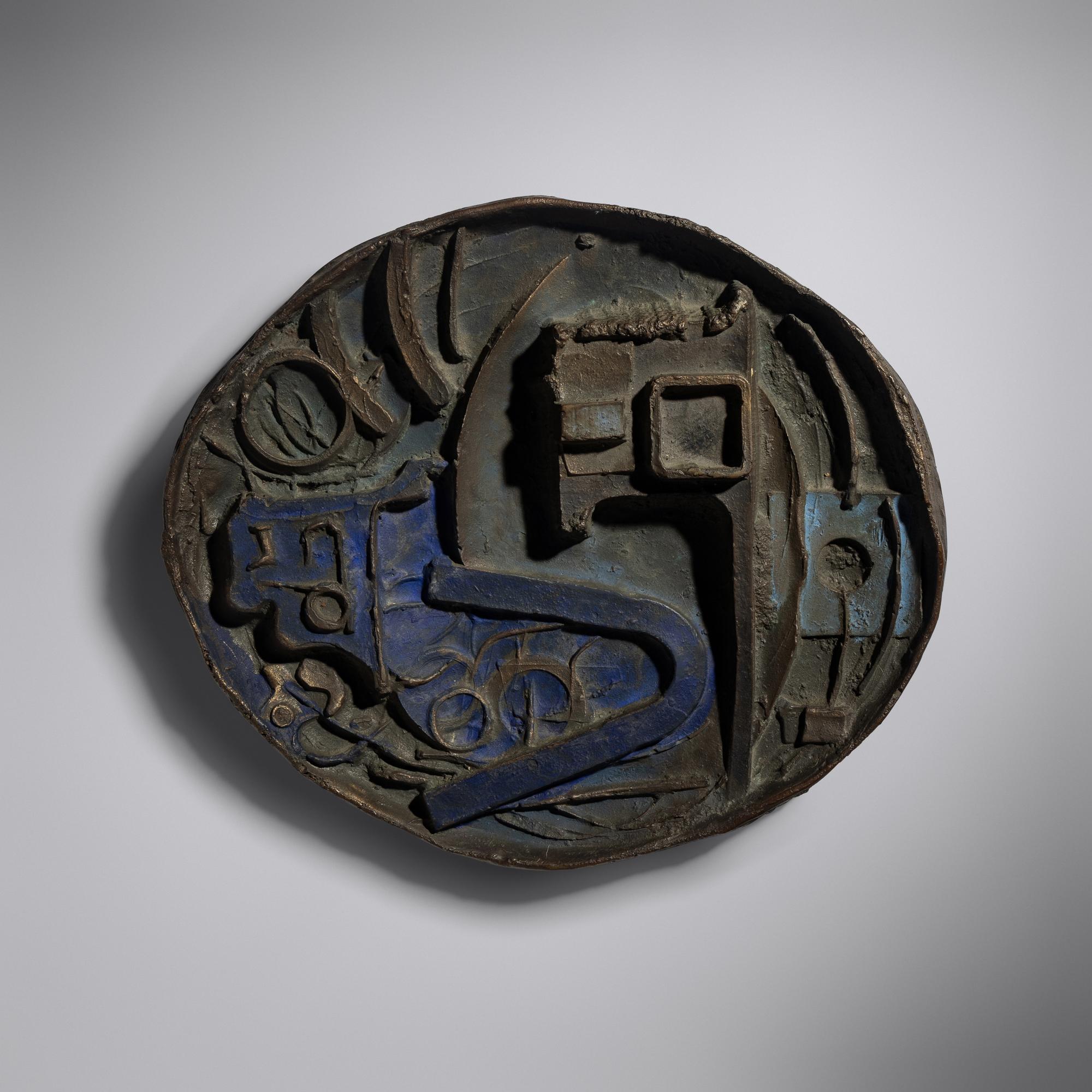Abstract wall plaque, c. 1965 USA