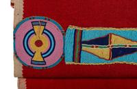 Apsáalooke (Crow) Beaded Hide Blanket Strip, with Blanket