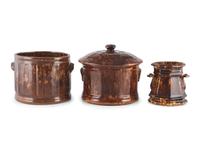 Eight Rockingham Glaze Bowls