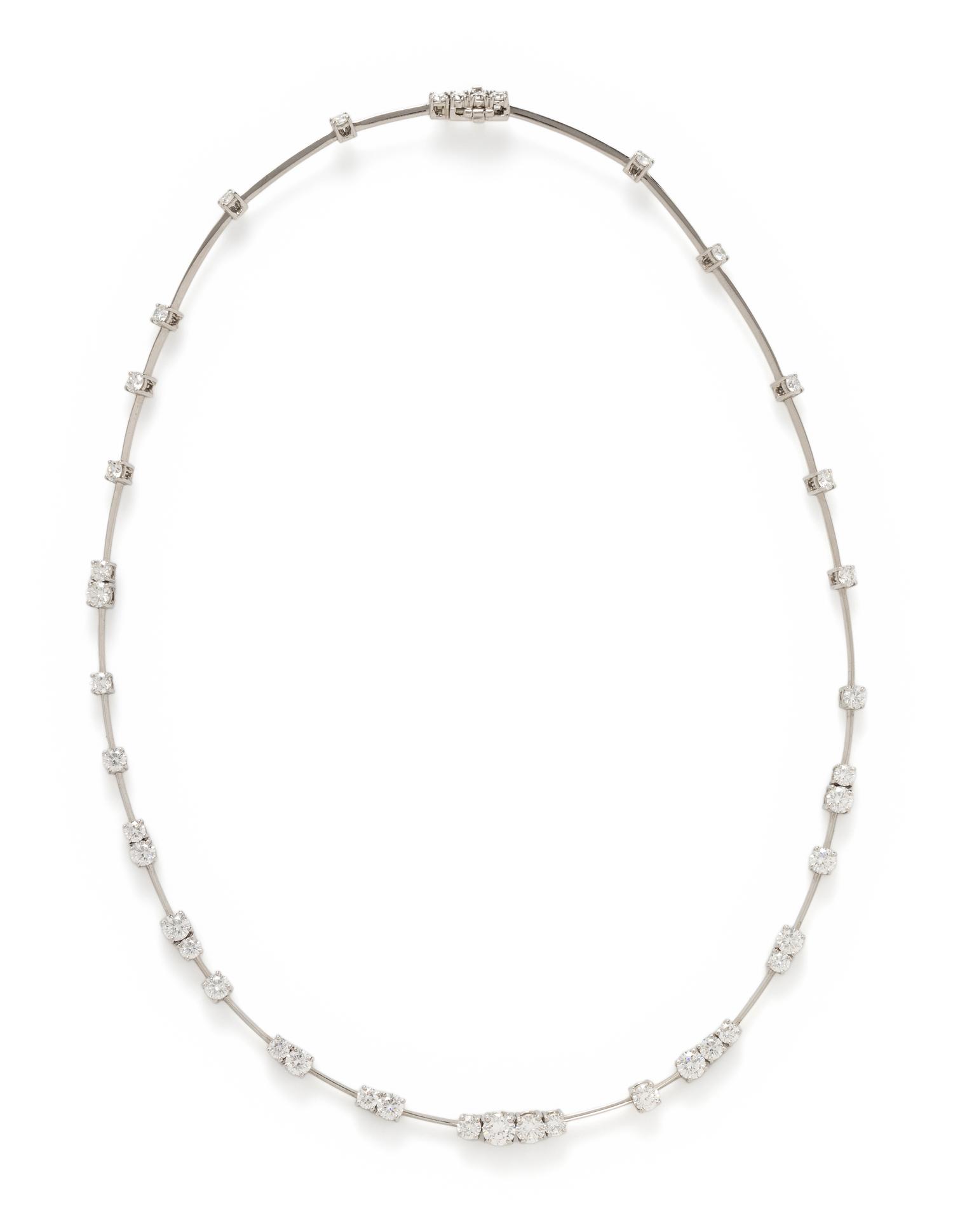 SUNA, PLATINUM AND DIAMOND 'STARRY NIGHT ASTRA' NECKLACE