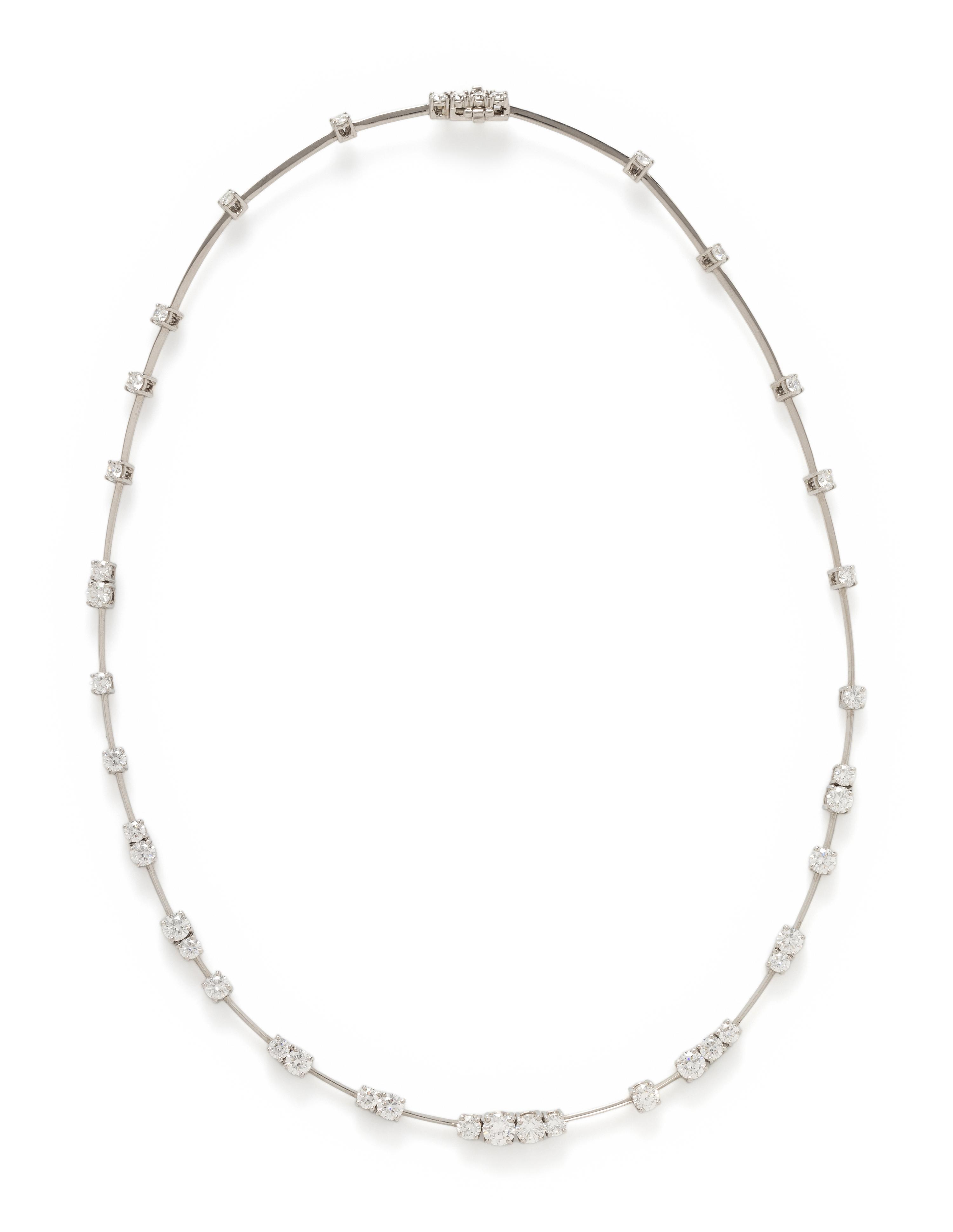 SUNA, PLATINUM AND DIAMOND 'STARRY NIGHT ASTRA' NECKLACE
