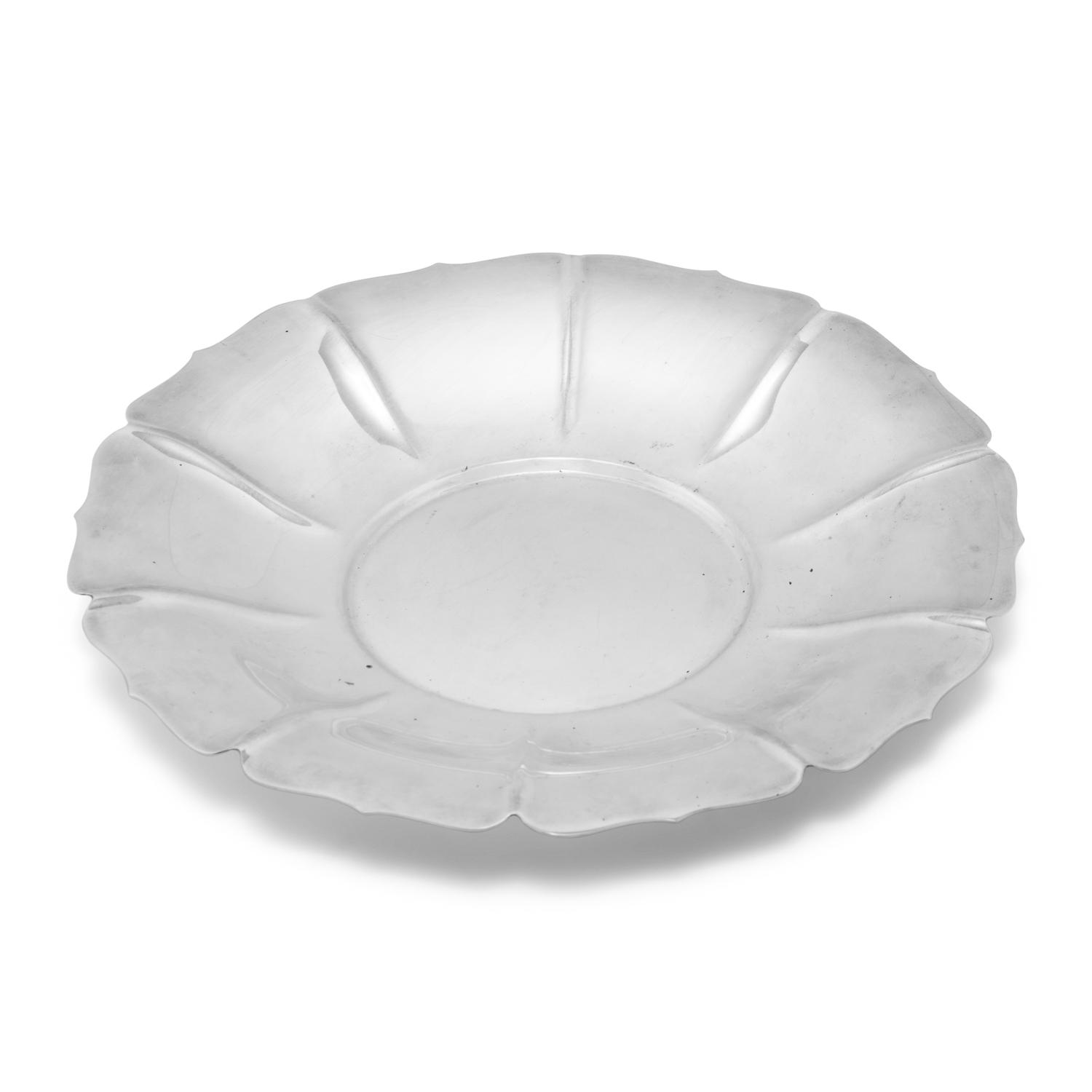 A Cartier-Retailed Silver Serving Dish