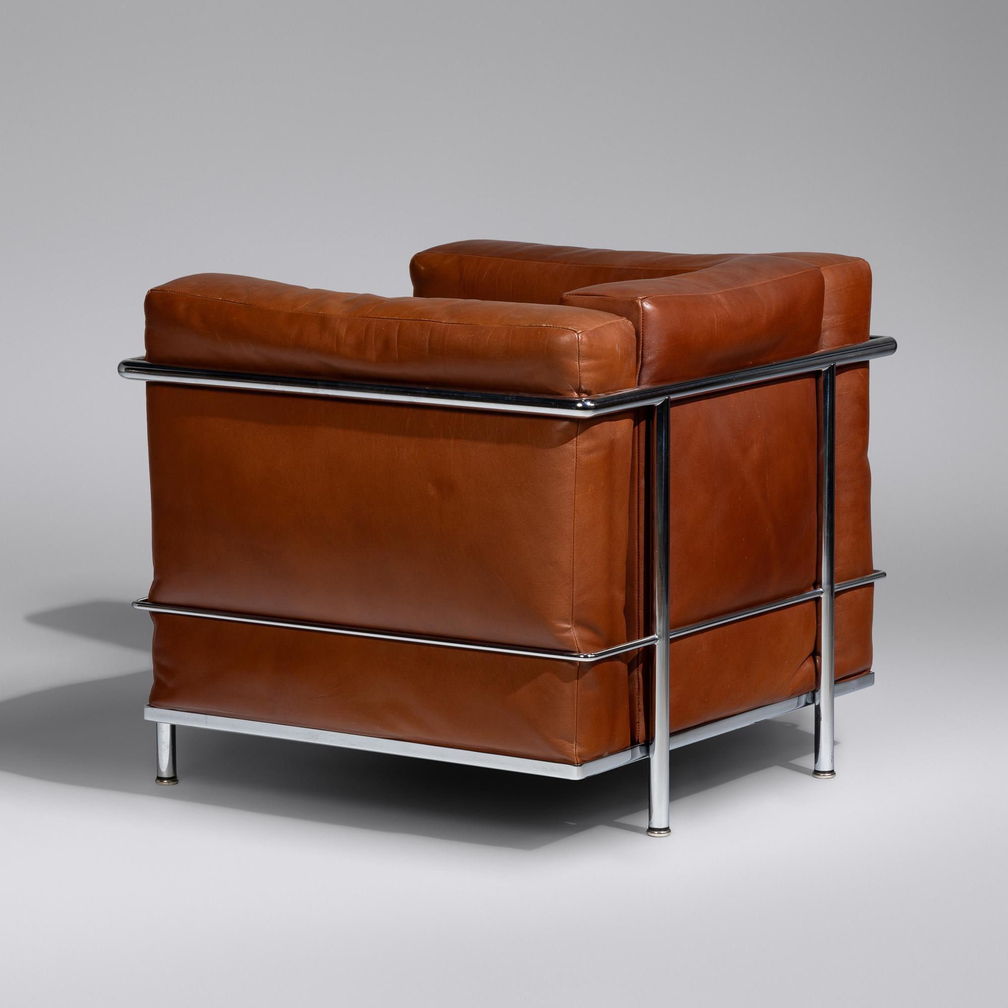 LC2 Club Chairs, pair, 1968 Cassina, Italy