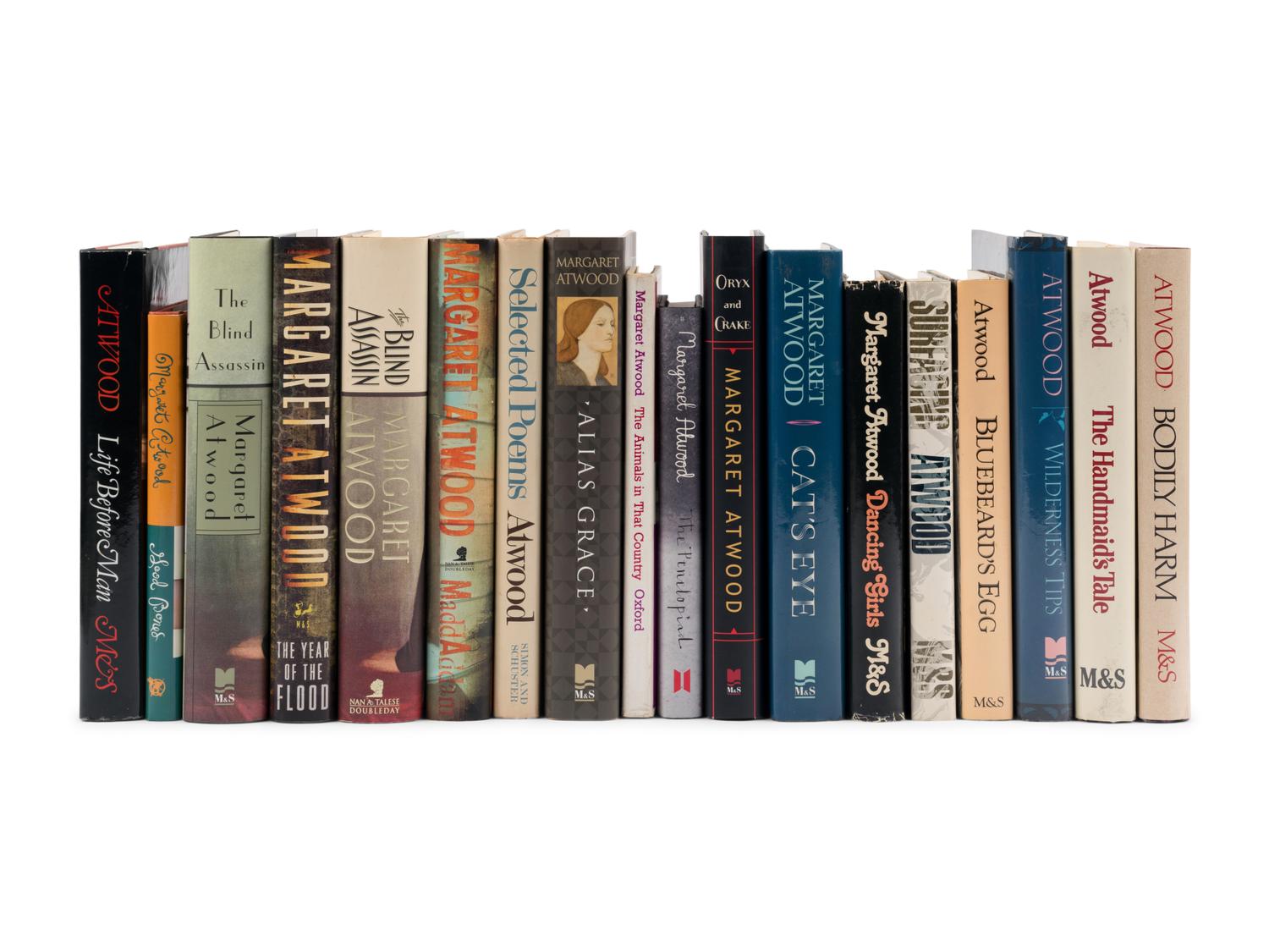 ATWOOD, Margaret (b. 1939). A group of 17 FIRST EDITIONS, MANY SIGNED, comprising: