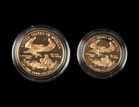 A 1987 Gold Eagle Two-Coin Proof Set