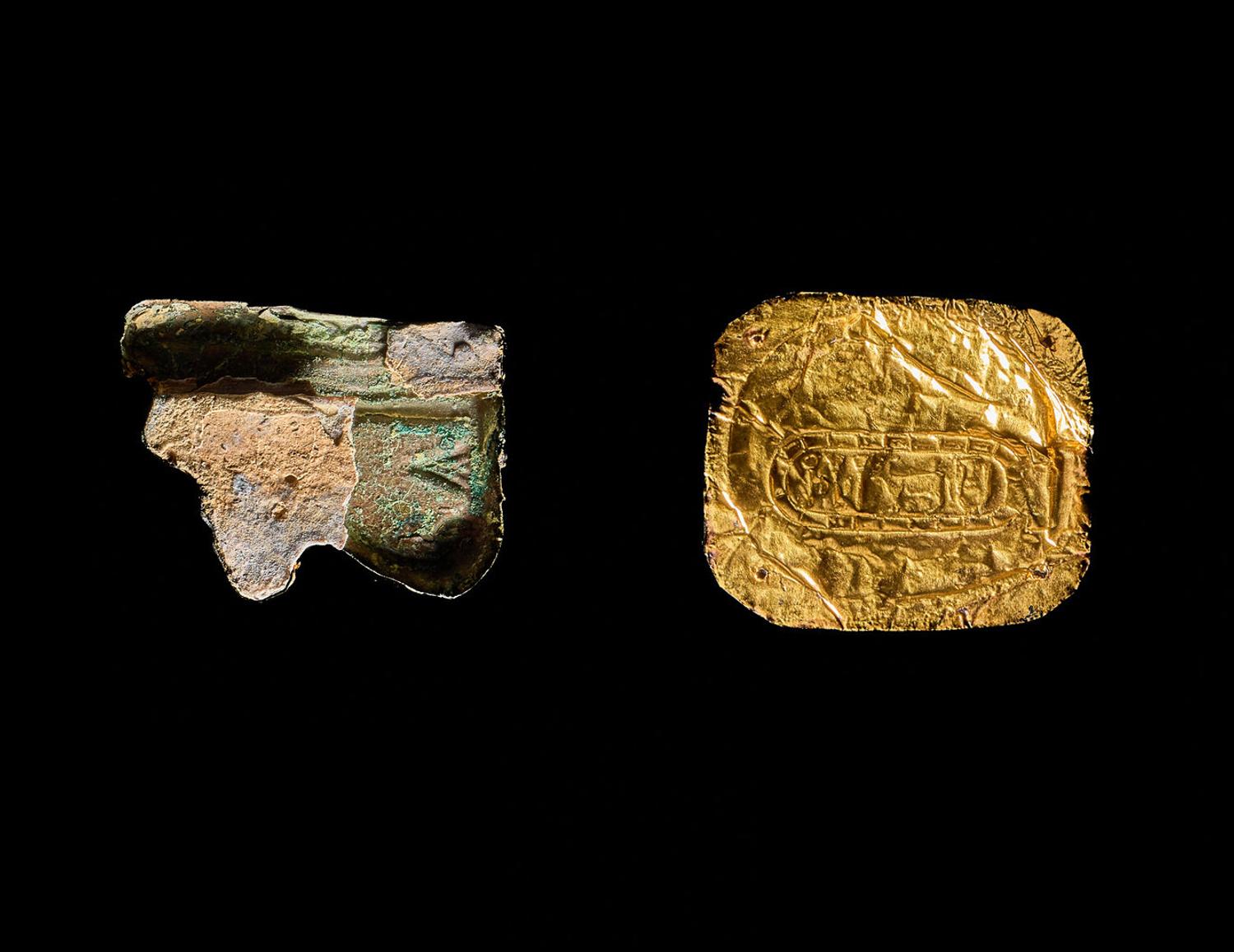 Two Egyptian Gold Amulets