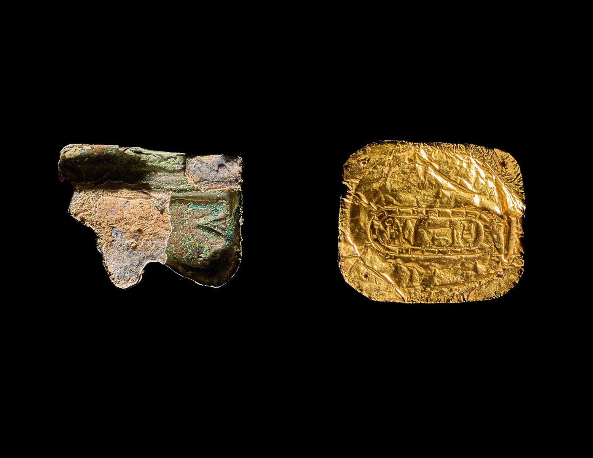 Two Egyptian Gold Amulets