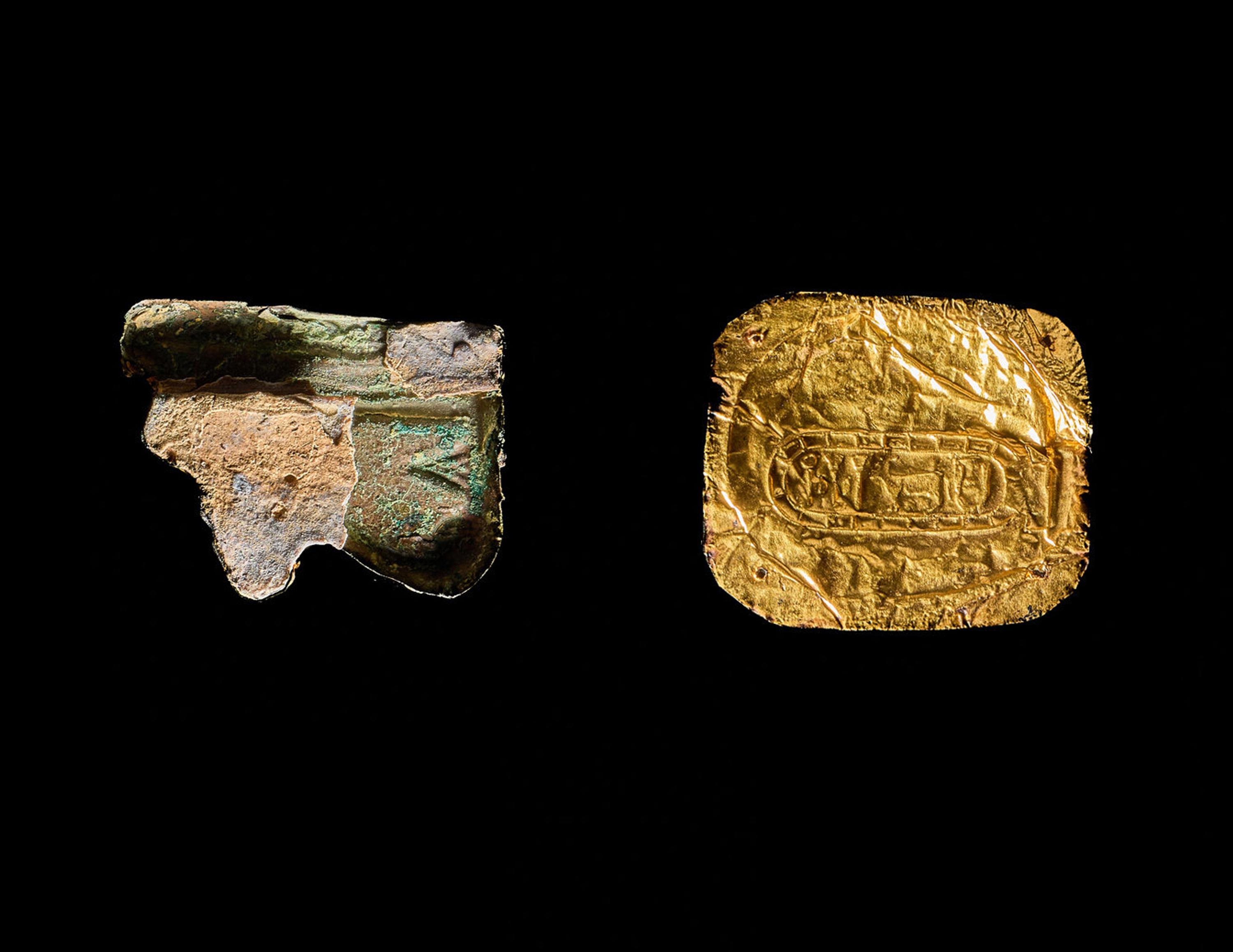 Two Egyptian Gold Amulets