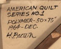 American Quilt Series No. 1, 1964