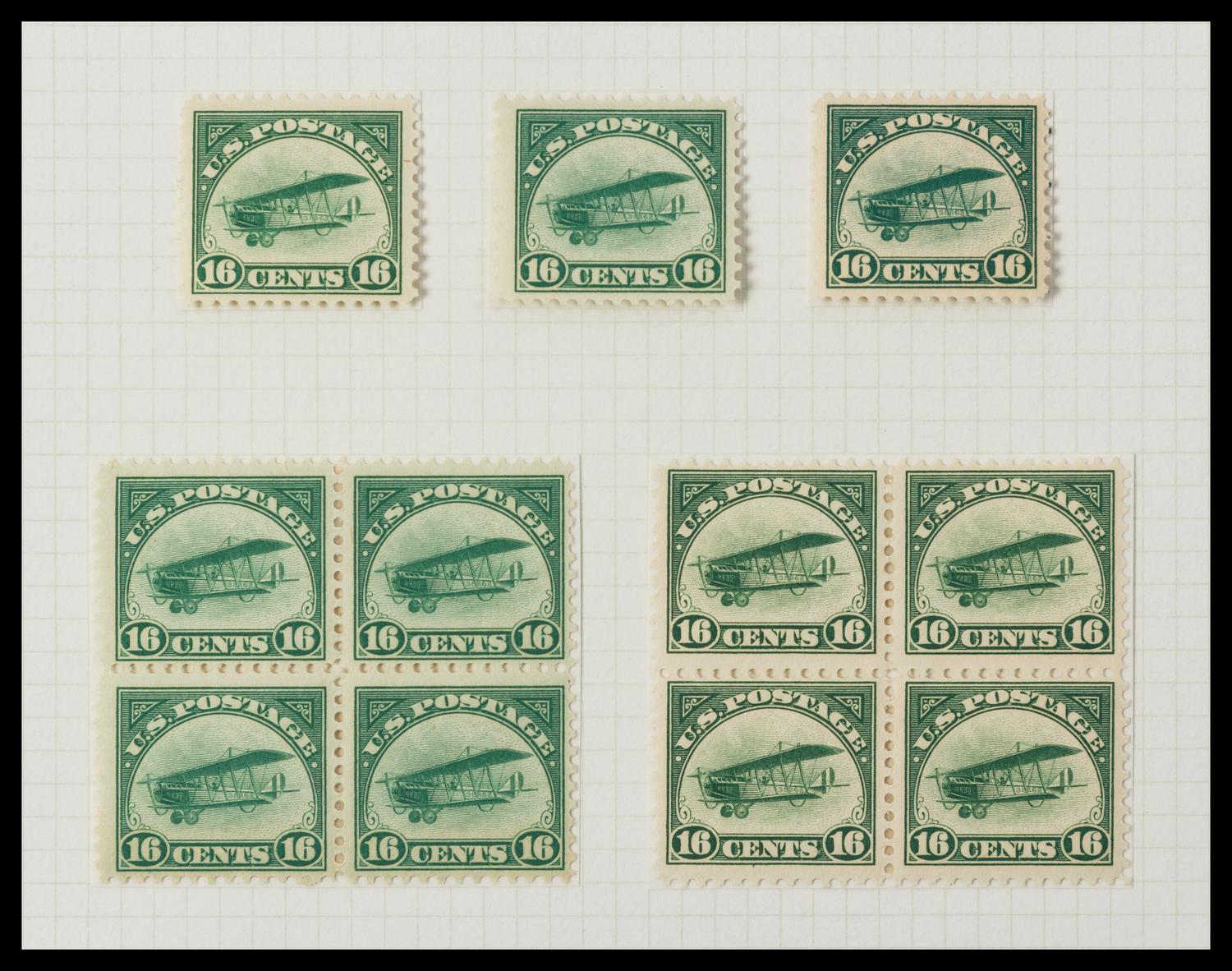 A Collection of United States Airmail Stamps — 1918-1929