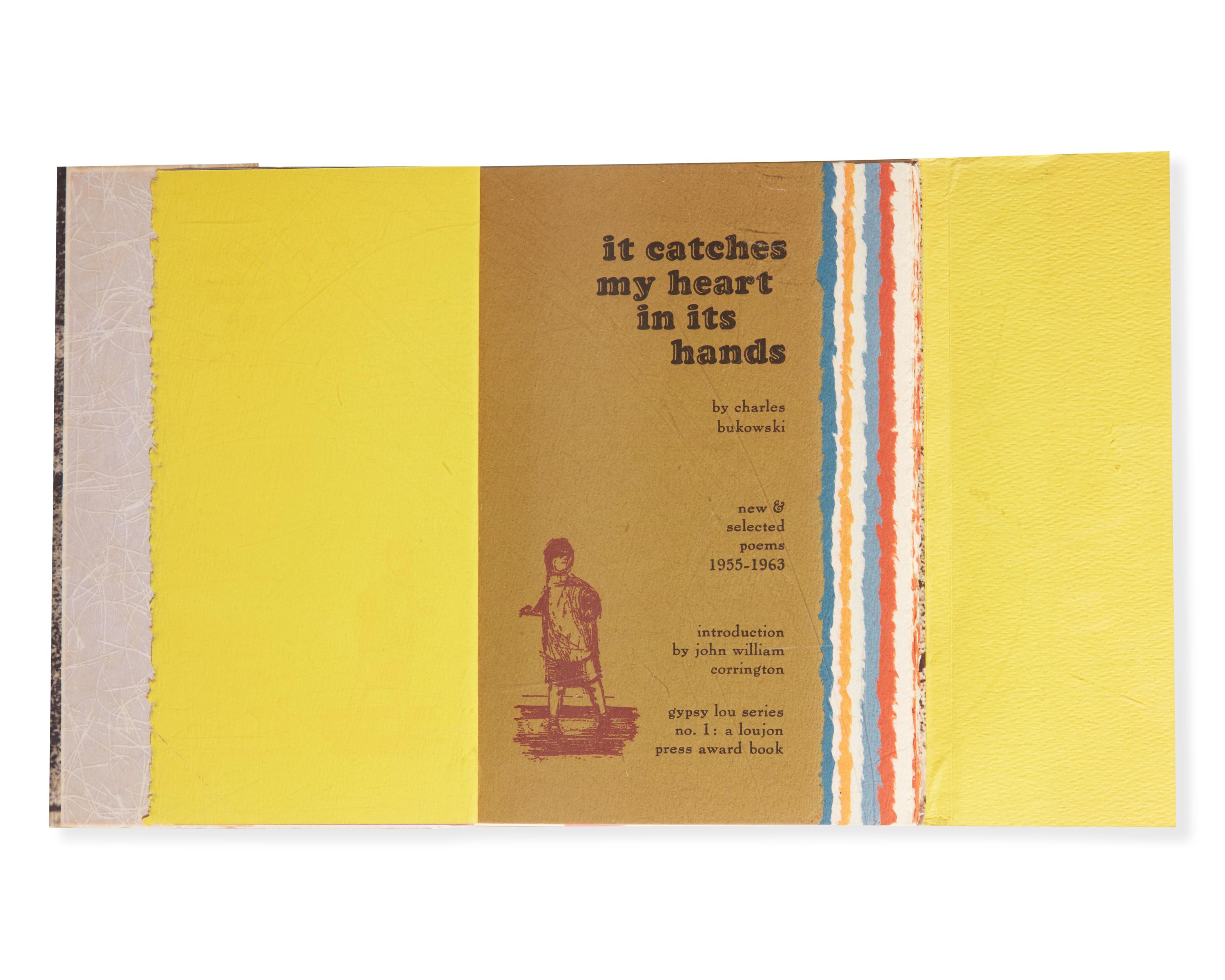[Literature] Bukowski, Charles. Publisher's Mock-Up of "it catches my heart in its hands"