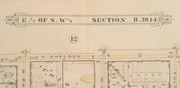A group of 5 maps of Chicago streets, comprising:
