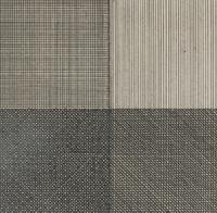 Lines in Four Directions, Superimposed in each quarter of the square progressively (Black) , 1971