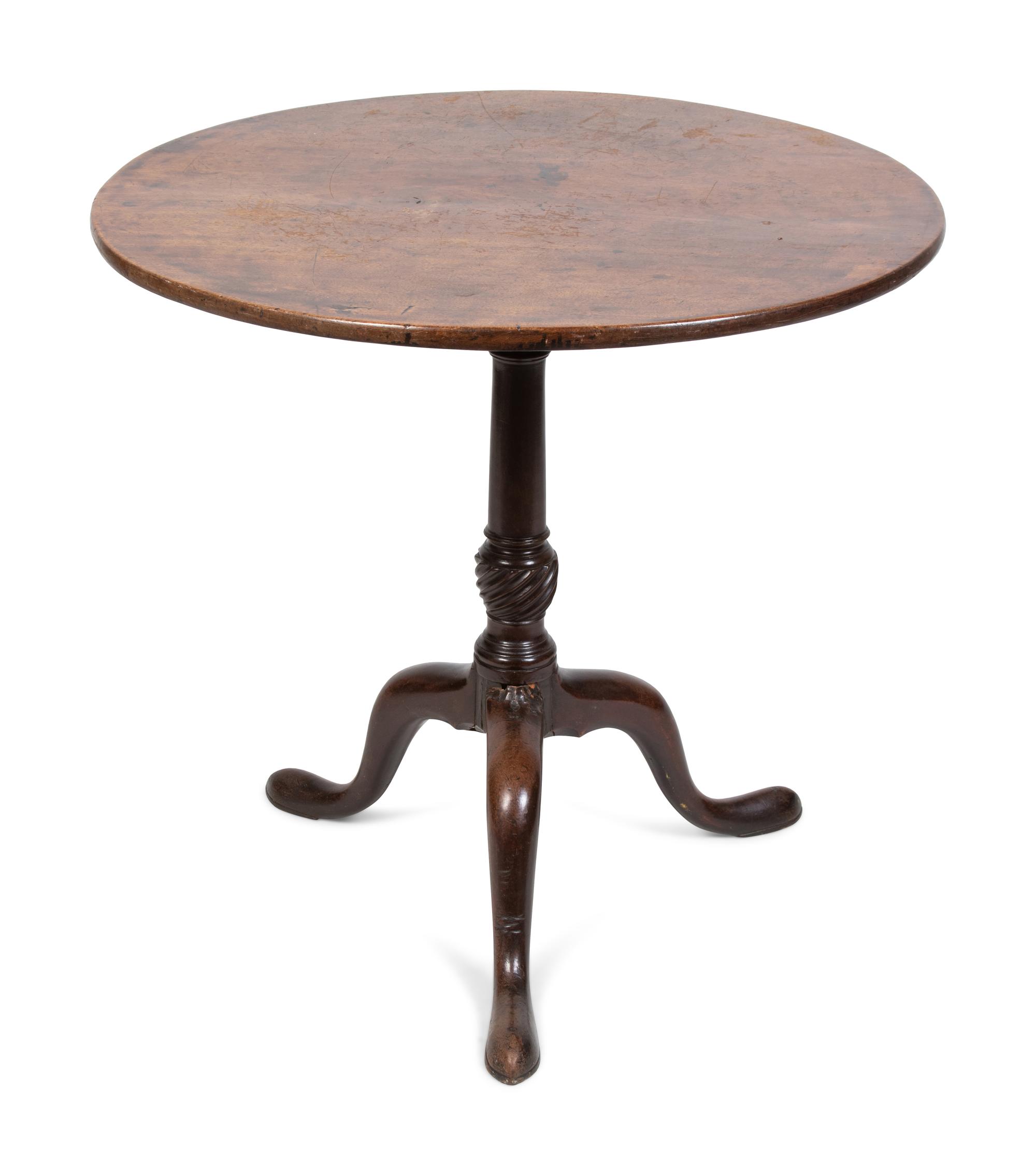 A George III Style Mahogany Tea Table