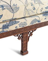 A Pair of Chinese Chippendale Style Mahogany Sofas