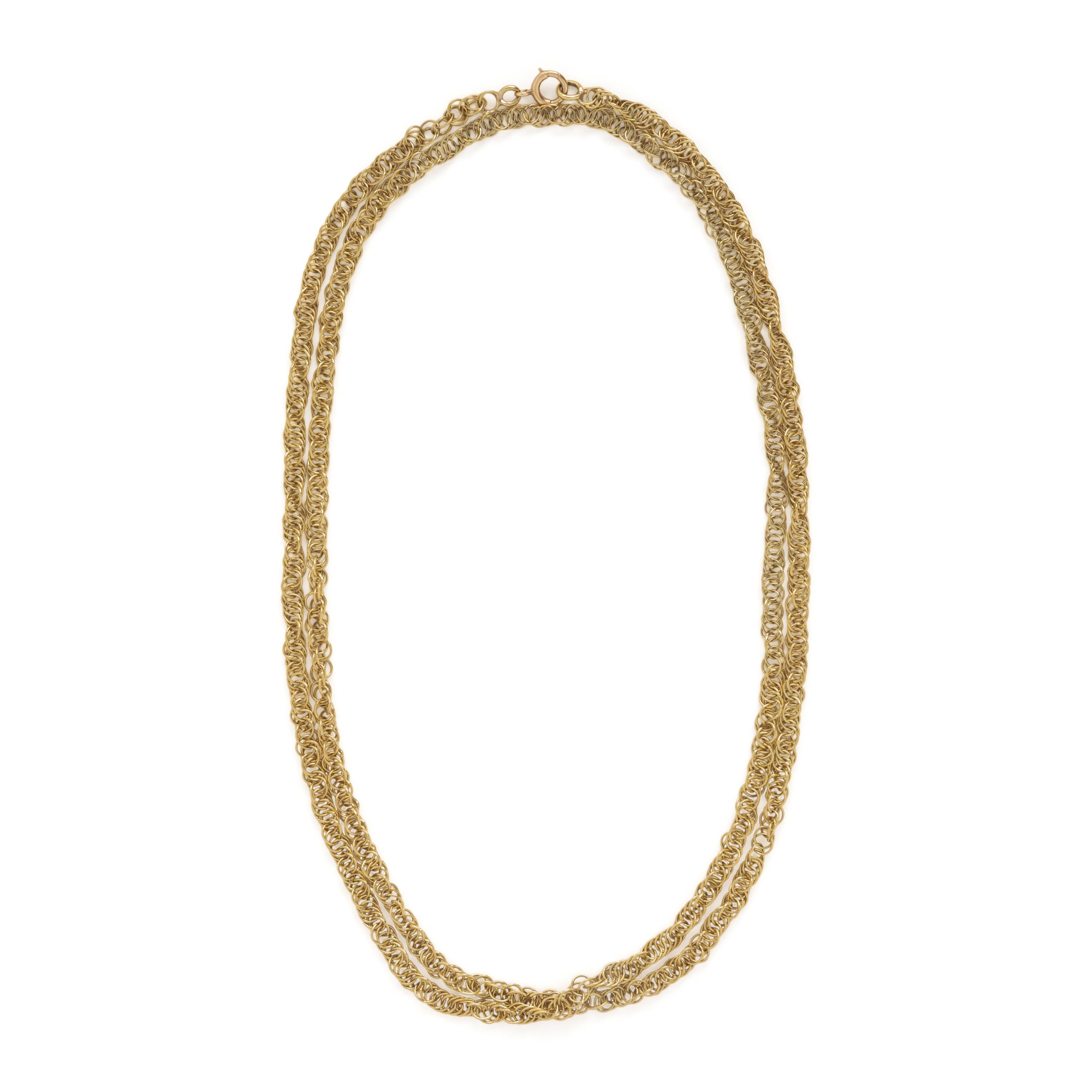 Yellow Gold Chain Necklace