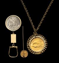 A 1923-D Saint-Gaudens $20 Gold Coin Mounted as Jewelry