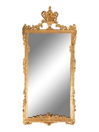 A Pair of Louis XVI Style Giltwood Mirrors