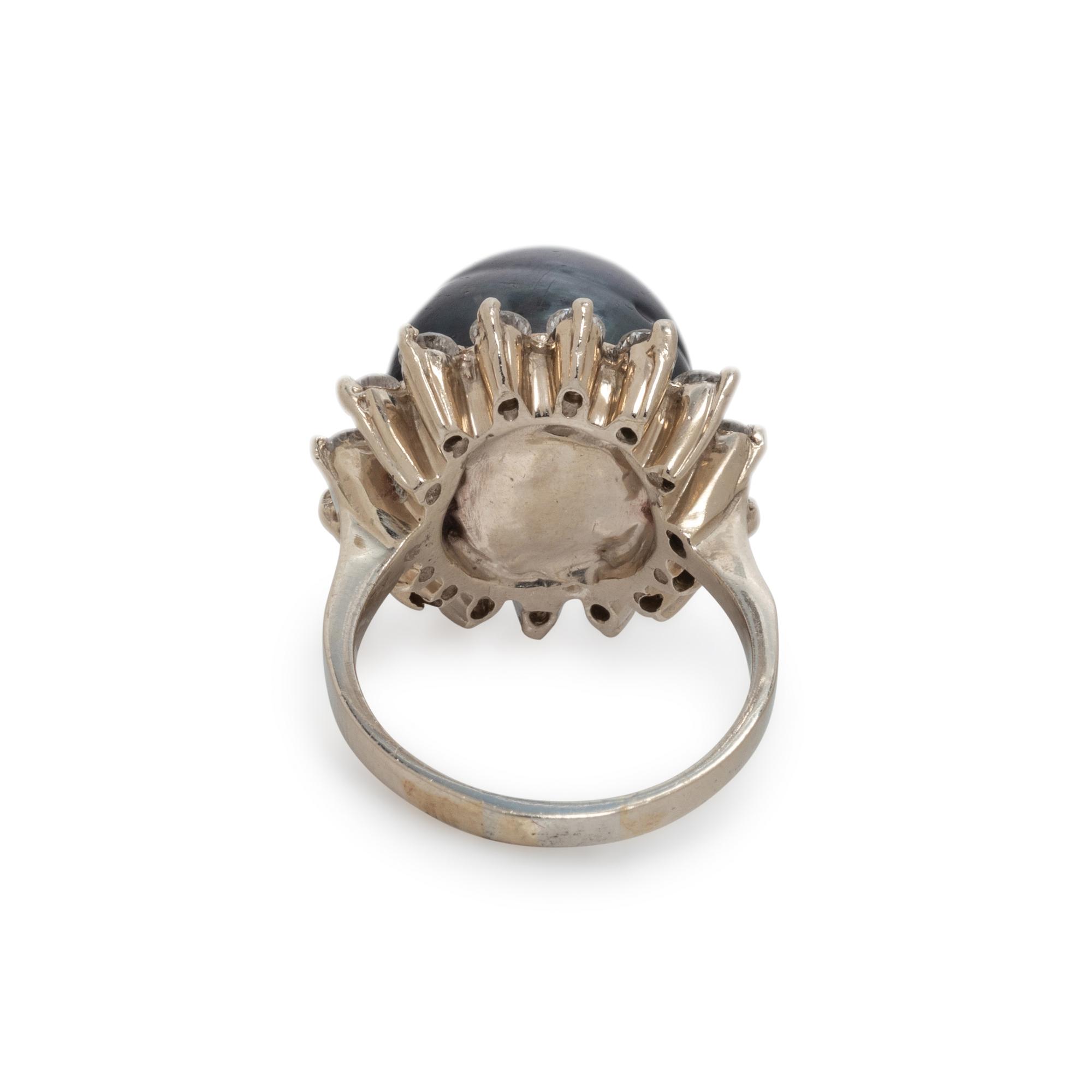 CULTURED TAHITIAN PEARL AND DIAMOND SET