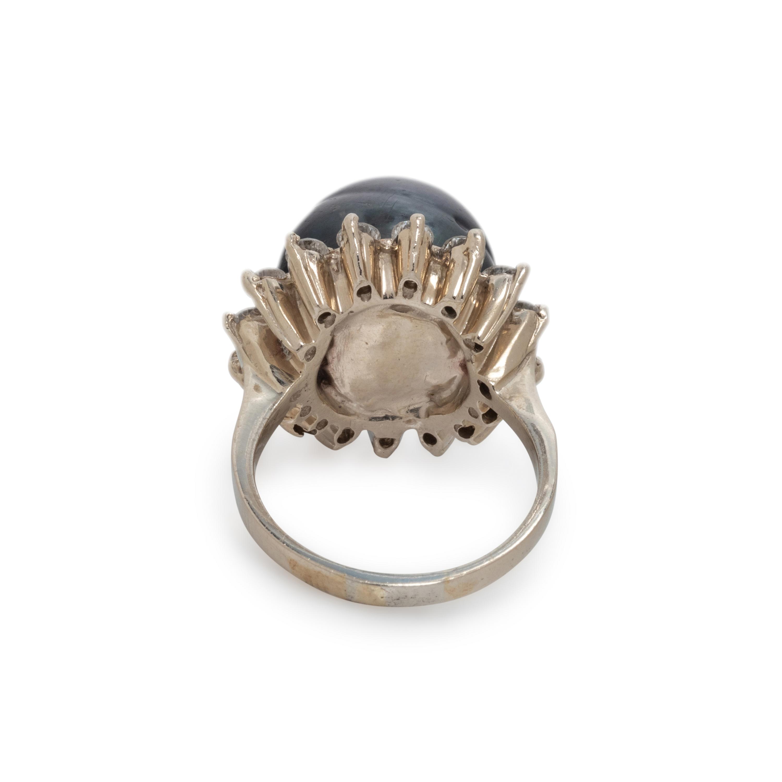 CULTURED TAHITIAN PEARL AND DIAMOND SET