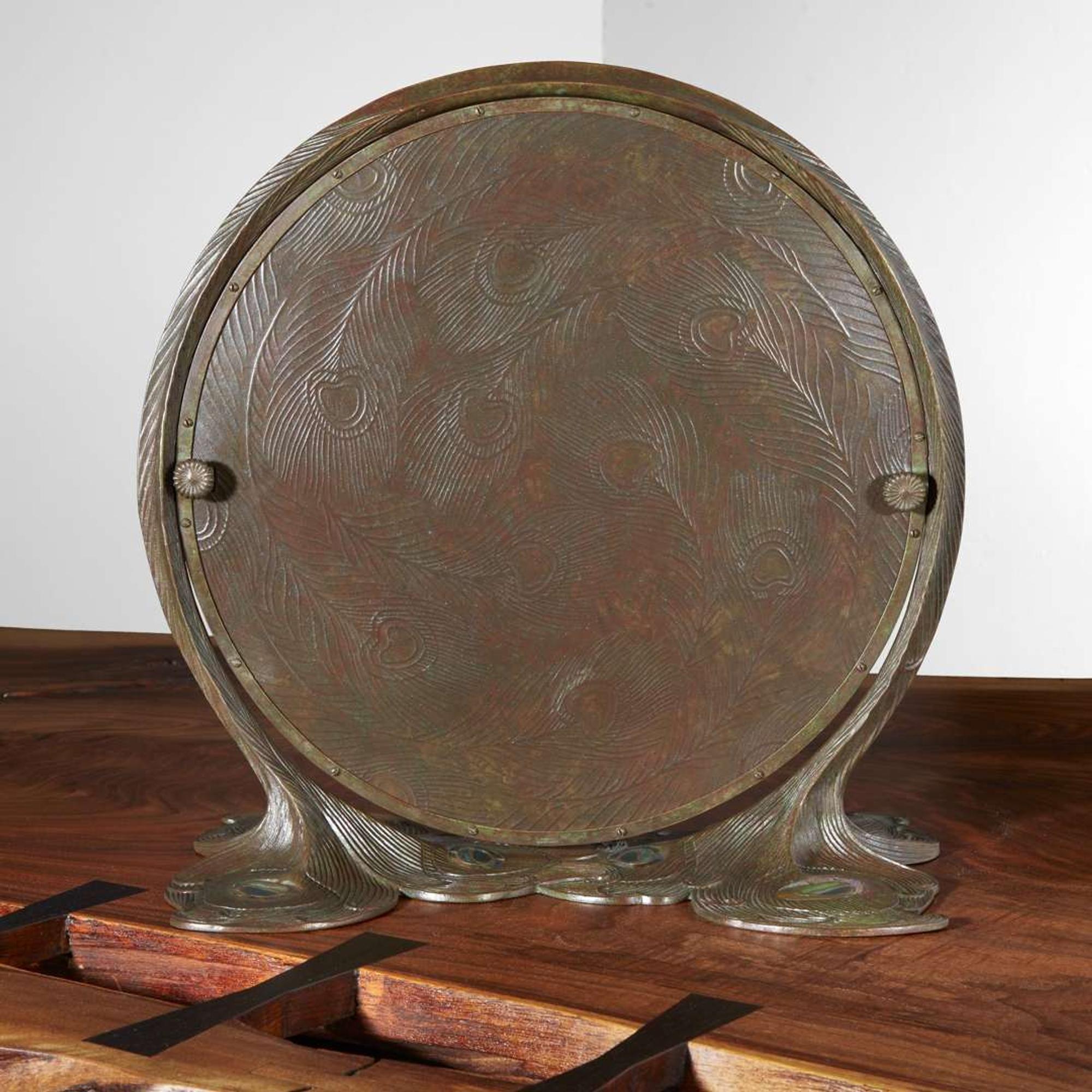 Tiffany Studios "Peacock" Mirror, New York, circa 1905
