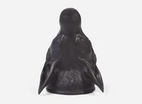A Wedgwood & Bentley Black Basalt Fox Head Form Stirrup Cup, UK, 1770s