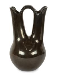 Blackware Wedding Vase, with Bear Paw
