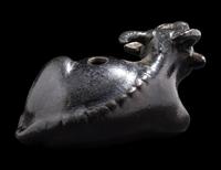 A Small Chinese Bronze Ox-Form Water Dropper