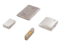 Three Silver Tobacco Accessories