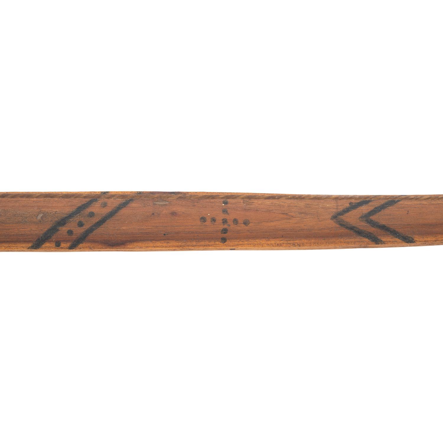 Sioux Painted Bow, with Eight Arrows
