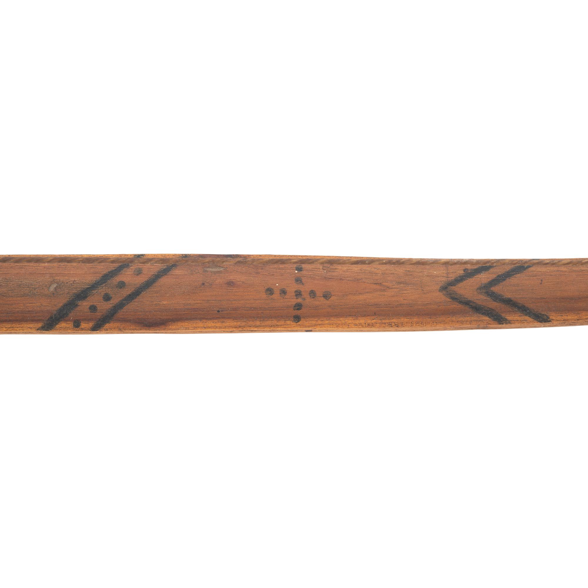Sioux Painted Bow, with Eight Arrows