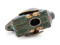 A Cloisonné Enameled Animal-Form Censer